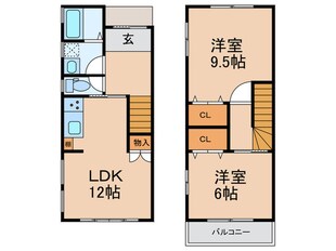 木川西２丁目貸家の物件間取画像